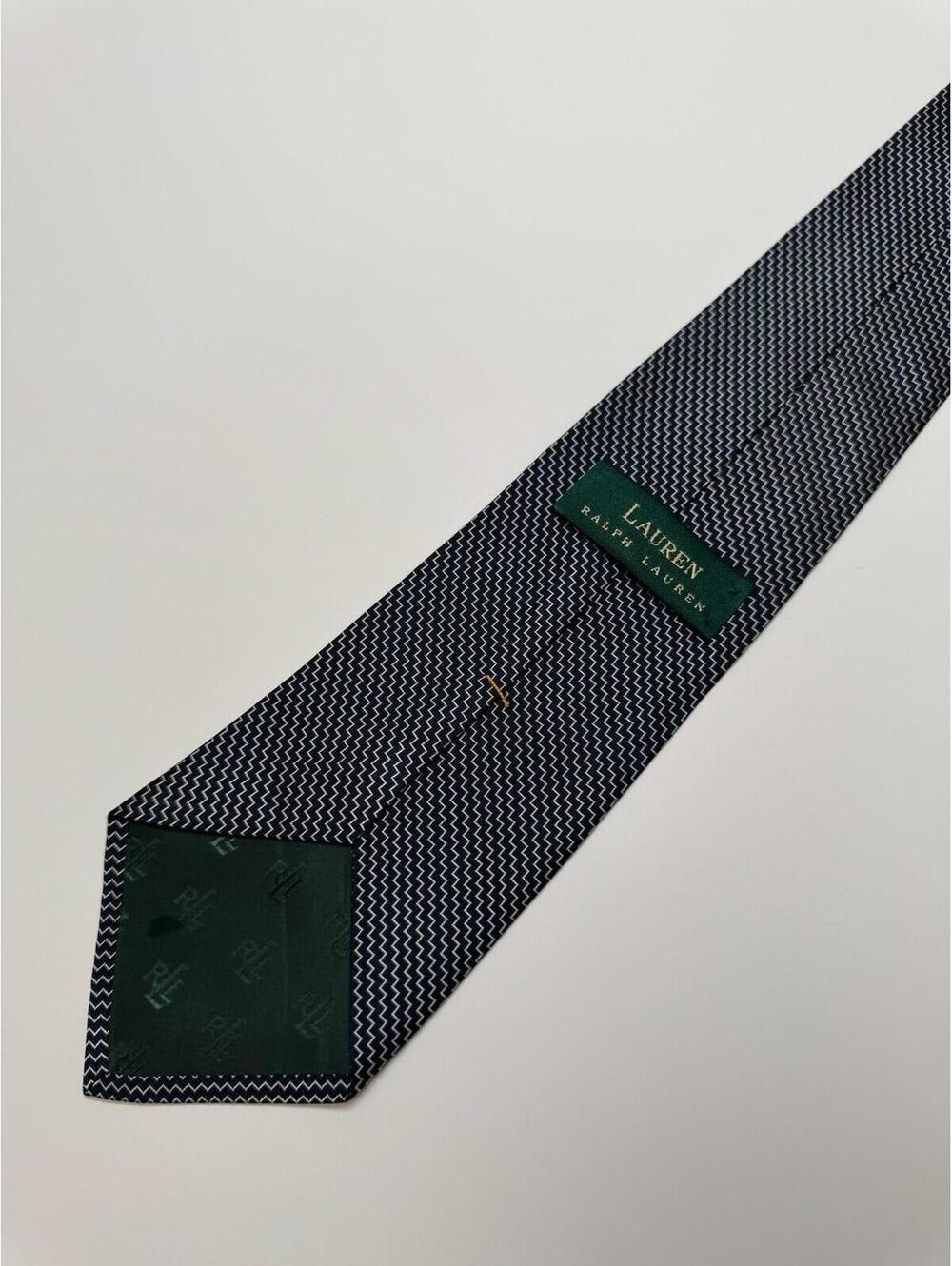 Lauren Ralph Lauren 100% Silk Wide Tie Made In USA - Picture 4 of 7